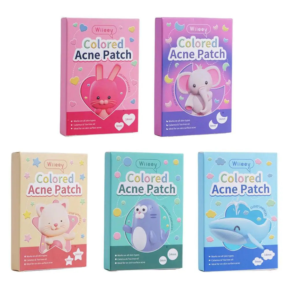 144Pcs/Set Star Pimple Patch Acne Colorful Invisible Acne Removal Skin Care Stickers Concealer Face Spot Beauty Makeup Tools