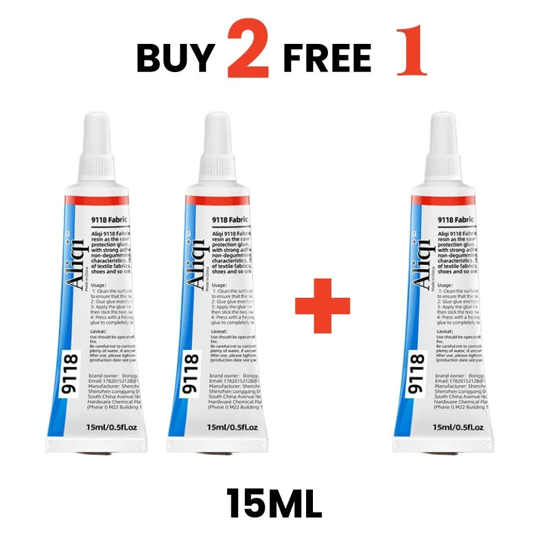 Strong Fabric Glue Transparent Odorless Quick Dry Fabric Patching Glue Multipurpose Waterproof Fabric Sewing Glue Repair Tool