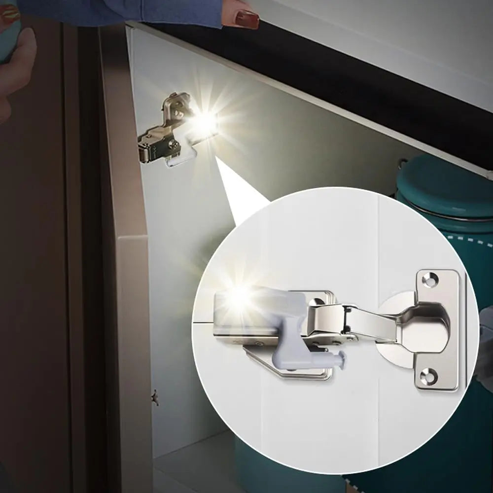 5-30pcs LED Inner Hinge Lamps Universal Under Cabinet Wardrobe Cupboard Sensor Night Lights Kitchen Bedroom Closet Wireless Lamp