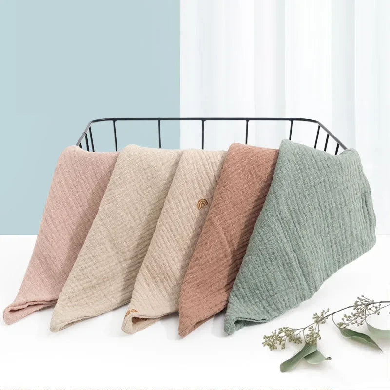 2/5p Baby Towel New Born Muslin Squares Infant Newborn Hand Bath