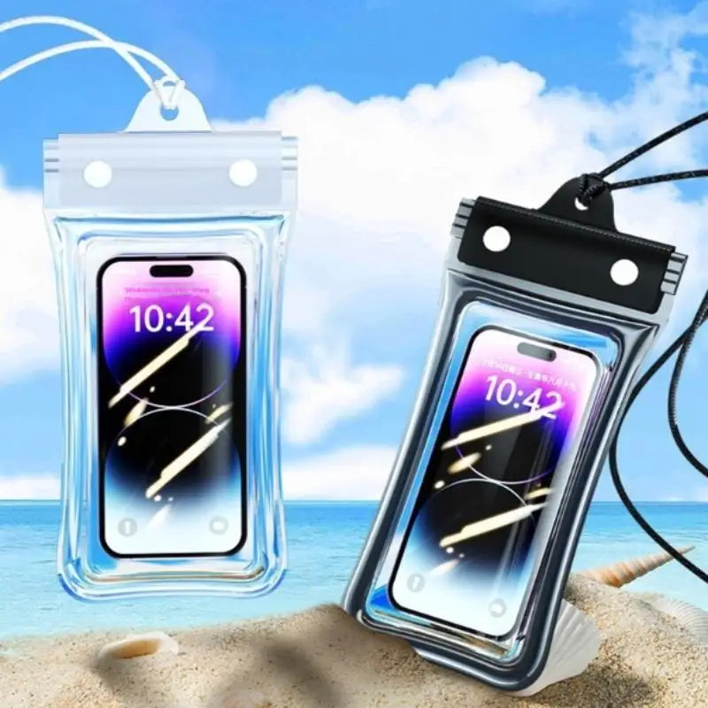 @*Universal 6 Inch Waterproof Phone Case Swimming Diving Clear