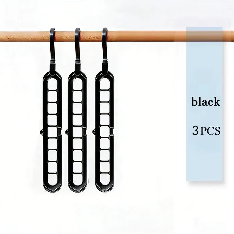 9-Hole Clothes Hanger Organizer Wardrobe Space Saving Storage Hanger for Clothes Folding Magic Hangers Closet Drying Racks Home