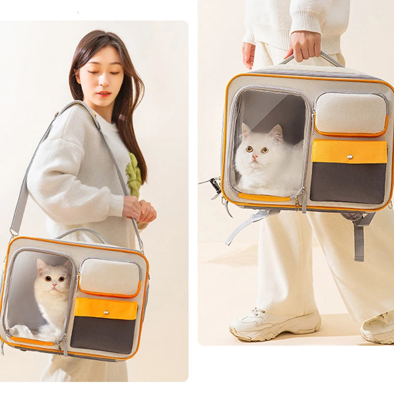Cat Backpack Carrier, Holds up to 15KG