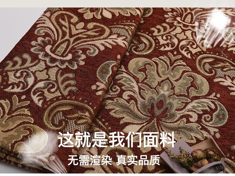 Jacquard Chenille Sofa Fabric European Style High Precision for Upholstery Home Decor Drapery Covers By Meters