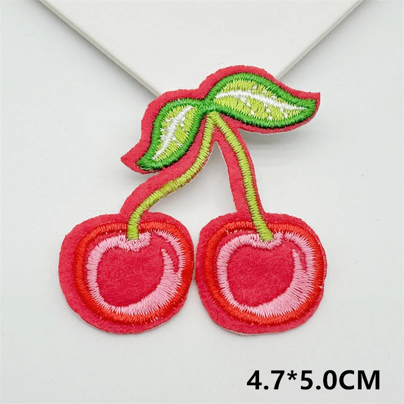 Cartoon Embroidery Sticker Decorative Ironing Sticker Sewing DIY Pink Bowknot Clothing Shoes Hat Bag Patch