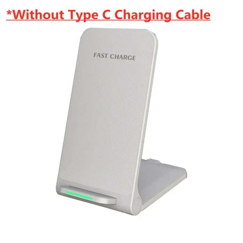 30W Wireless Charger Stand Pad For iPhone 15 14 13 12 11 Pro X XS Max XR 8 Samsung Xiaomi Induction Fast Charging Dock Station