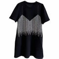 Black y2k Clothes 100% Cotton T-shirt Short Sleeve graphic t shirts Women's t-shirt korean popular clothes