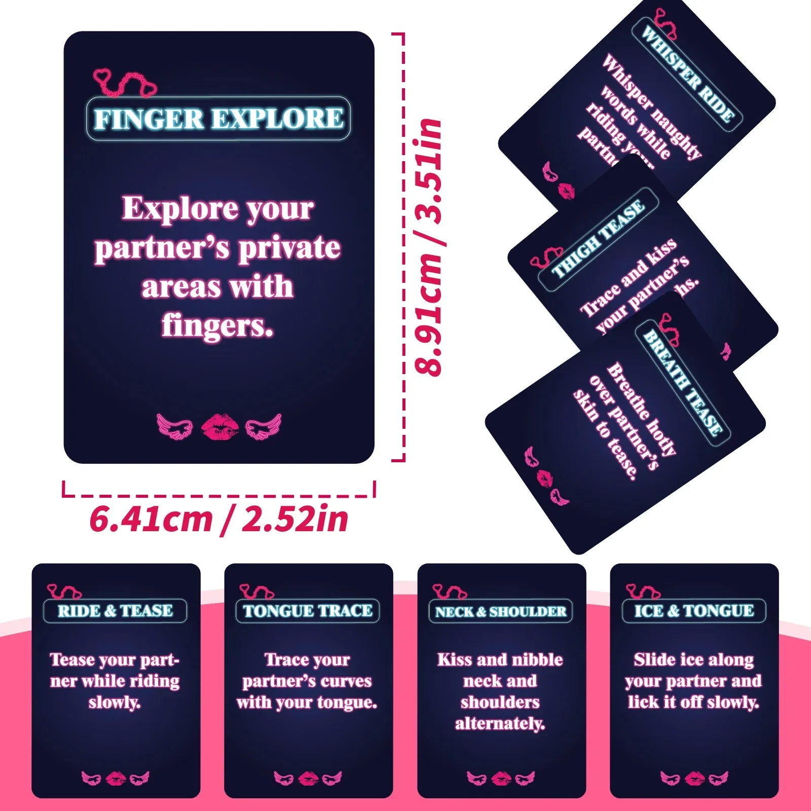 50pcs Interactive Fun Couple Game Cards Sexy Board Game for Female Friends Gathering Entertainment