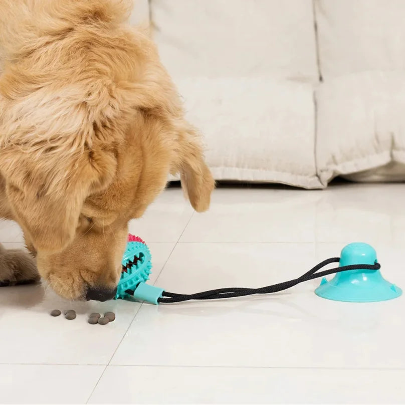 Dogs Food Toys Silicon Suction Cup Tug Interactive Dog