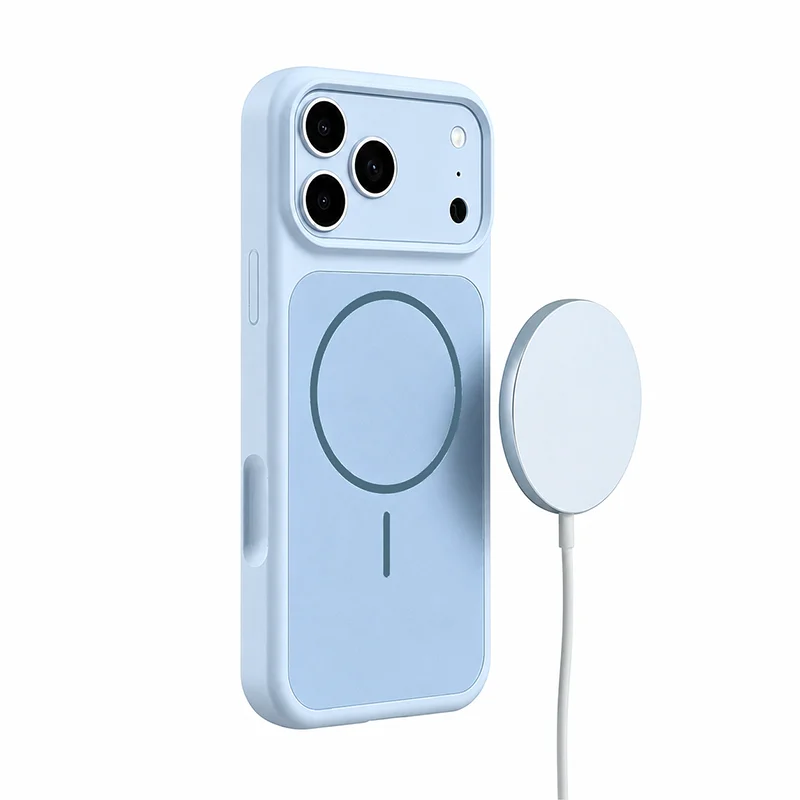 Magnetic Silicone Phone Case, Wireless Charging
