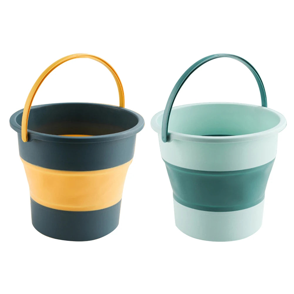 3-5-10L Portable Folding Bucket for Washing Outdoor Foldable Silicone Water Bucket Camping Items Fishing Bucket Car Wash Buckets