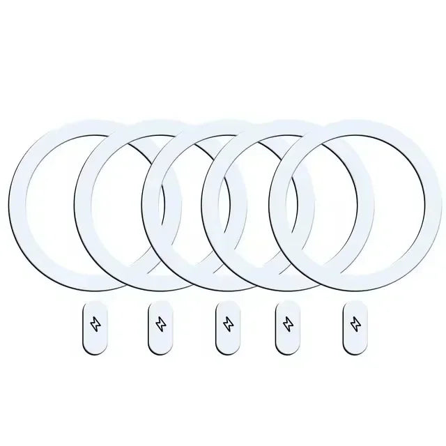 1-5Pcs Universal Metal Plate Ring for Magsafe Magnetic Wireless Charger Iron Sheet Sticker Car Phone Holder for IPhone 14 15 16