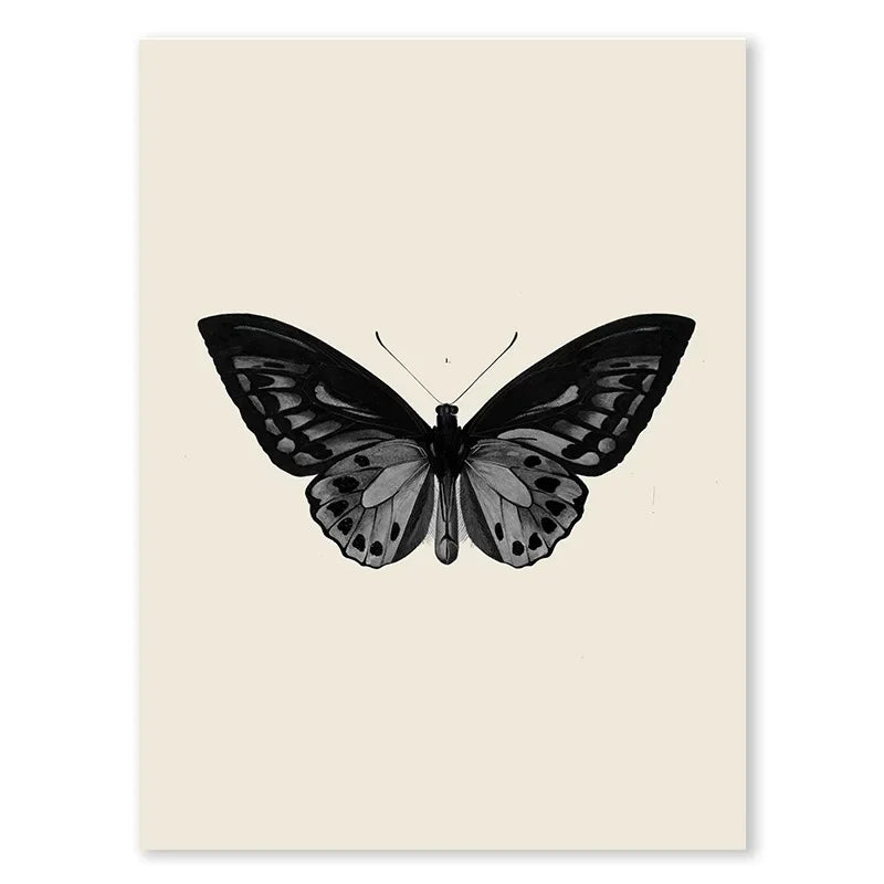 Vintage Black Butterfly Flowers Posters Abstract Matisse Wall Art Canvas Painting Nordic Interior Living Room Picture Home Decor