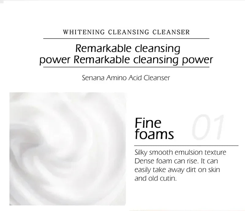 Nicotinamide Amino Acid Face Cleanser Facial Scrub Cleansing Acne Oil Control Blackhead Remover Shrink Pores Skin Care