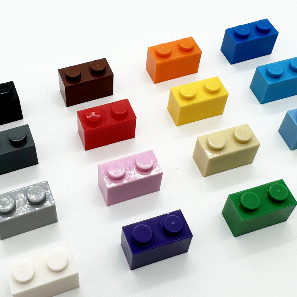 Bricks Compatible 3004 1x2 Dots DIY Building Blocks Thick