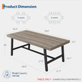 GarveeLife 70.87 Inch Rectangle Dining Room Table for 6-8