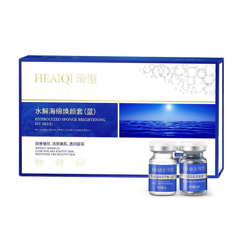 80% Blue Sponge microalgae Kit Face Collagen Regeneration Natural Biological Extract Sponge Spicules Resurfacing Skin Care
