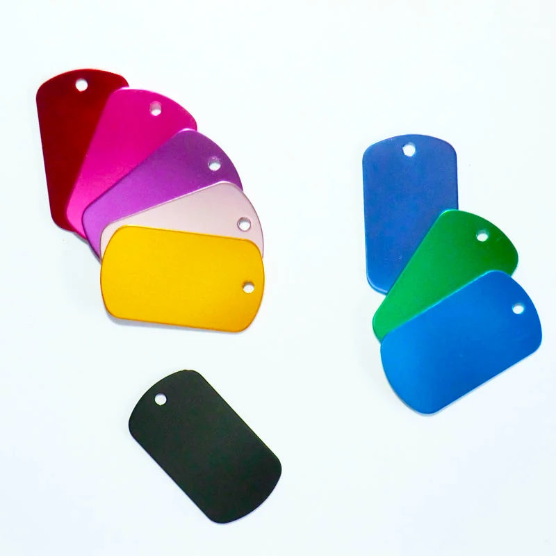 100pcs Dog ID Tags Customized Custom Engraved Dogs Pet Name Phone