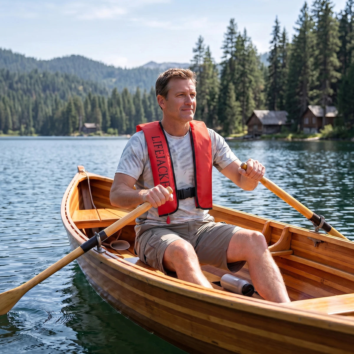 Automatic Inflatable Life Vests with Reflective Strips &amp; Safety