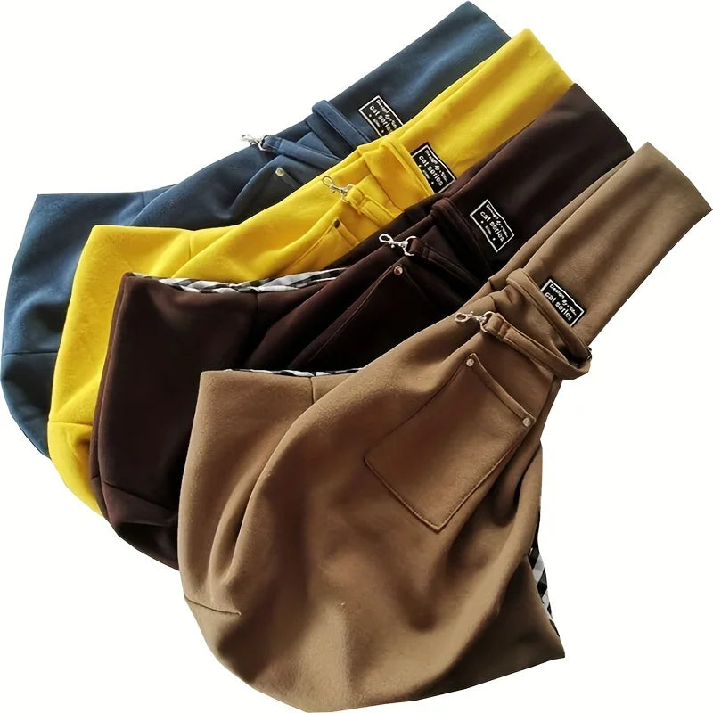 Breathable Portable Pet Messenger Bag Hands-Free Pet Crossbody Shoulder Bag Outdoor Travel Cat Puppy Sling Carrier Bag Gift