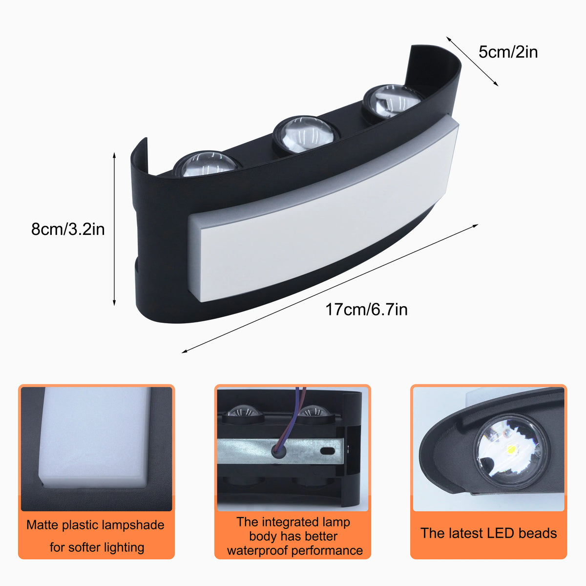 4/6/8W LED Aluminum Wall Sconces