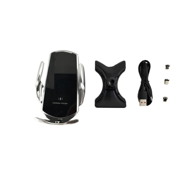 15W Fast Charging Wireless Charger Car Mount Phone Holder Automatic Clamping For 2010-2013 Peugeot 408