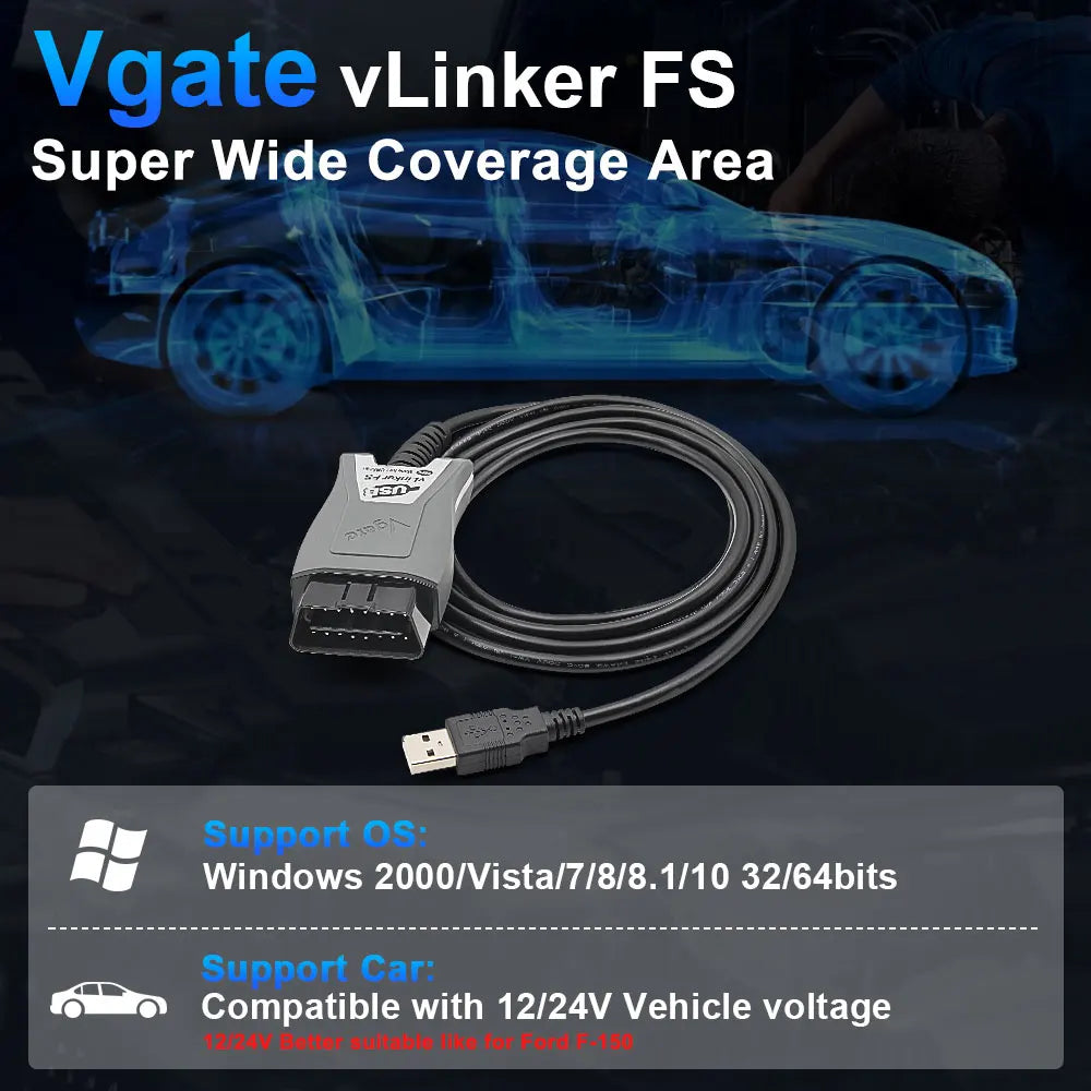 Vgate Vlinker FS Elm327 for Ford Forscan HS MS