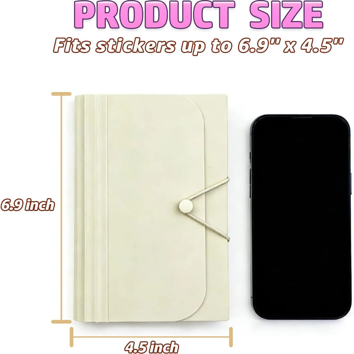 Large Capacity Sticker Storage Organizer 7/13 Expandable Pockets A6