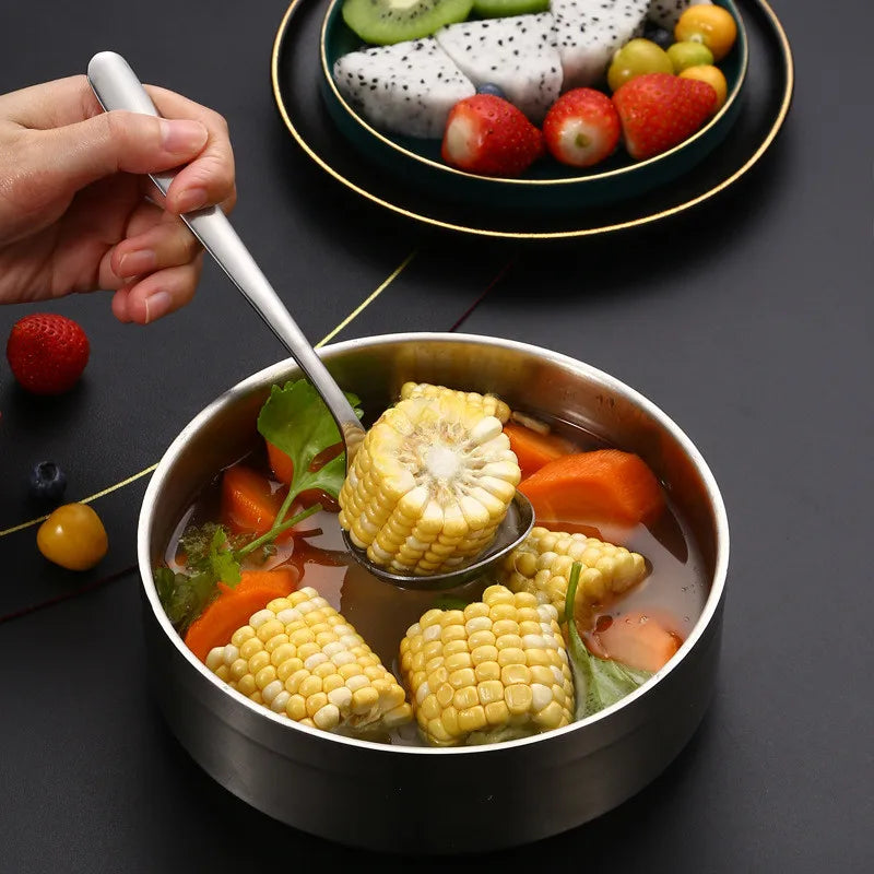 Stainless Steel Thickening Spoon Creative Long Handle Hotel Hot Pot Spoon Soup Ladle Korean Soup Scoop Home Kitchen Tools
