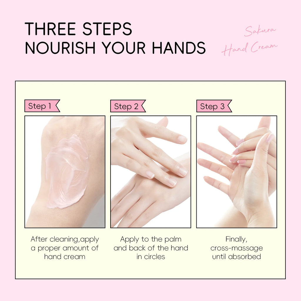Sakura Nourishing Hand Cream Hands Moisturizing Anti-chapping Brightening Hydrating Hand Cream Hand Skin Care Products Wholesale