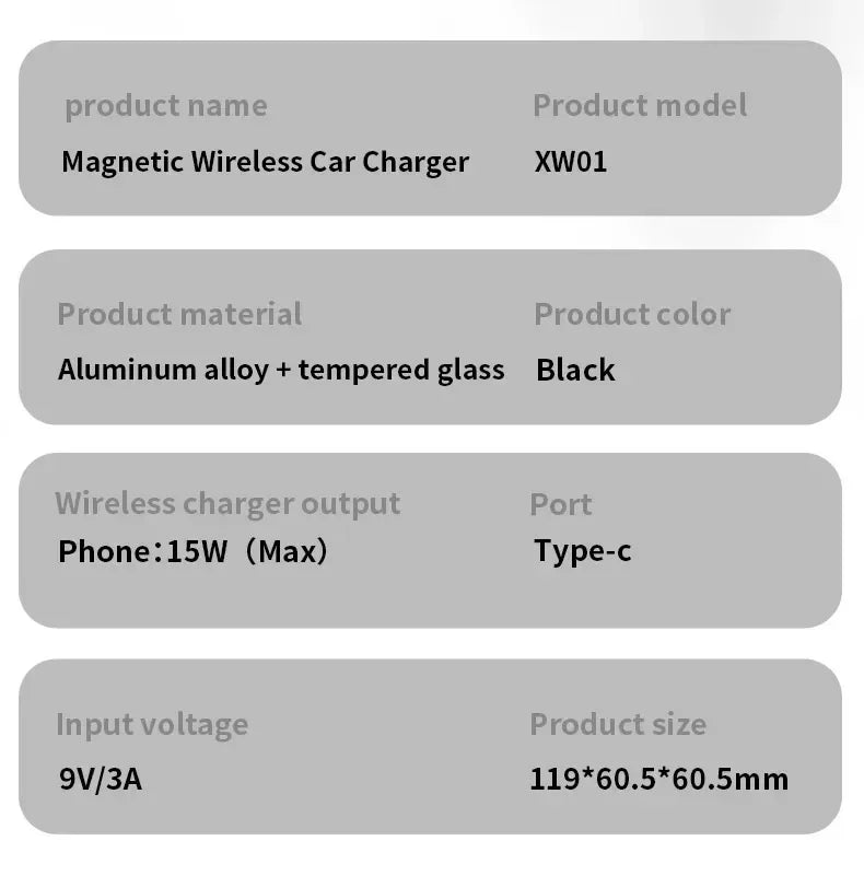 QI2 Real 15W Magnetic Car Wireless Charger Cooling RGB Light Clip Holder For Magsafe iPhone 16 15 14 13 12 Pro Max Fast Charging