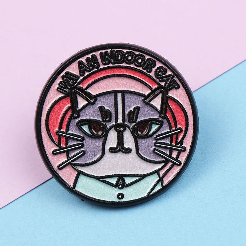 Cute Animal Series Enamel Brooch Alloy Pin Cartoon Kawaii Capybara Cat Dog Duck Pet Backpack Lapel Badge Jewelry Gift for Kids