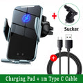 Car Wireless Charger Magnetic Auto Car Mount Phone Holder For iPhone 17 16 15 14 13 12 Samsung Infrared Induction Fast Charging