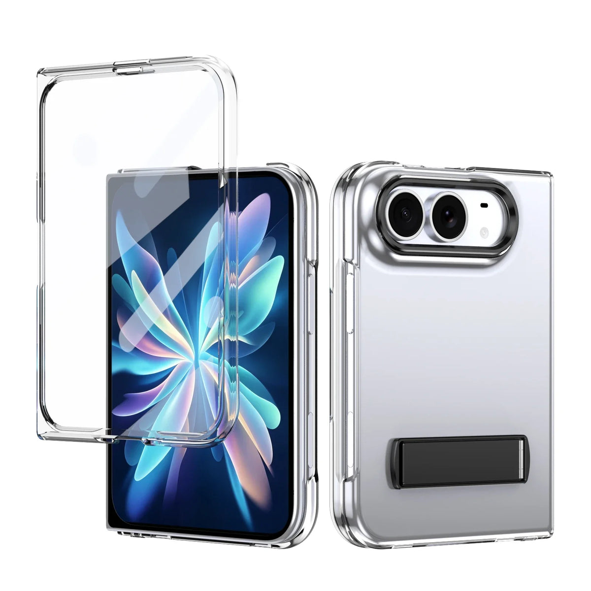 Stand Function Case for Iphone Duo Iphoneduo Anti-Drop Glass Film Hard Strong Full Protection Cell Phone Accessories