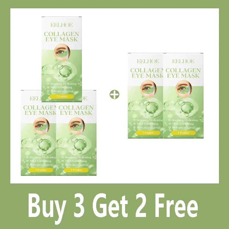 Collagen Eye Mask Patches Moisturizing Firming Anti Dark Circles Remove Eye Bags Eyes Care Gel Masks Pads Eyes Skin Care
