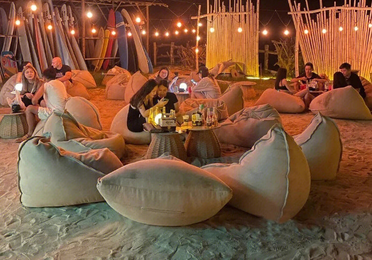 OTAUTAU Retangular Swimming Pool Floating Bean Bag Pouf Cover No Filler Waterproof Beach Pillow Sac Salon Sofa Bed Chaise Lounge