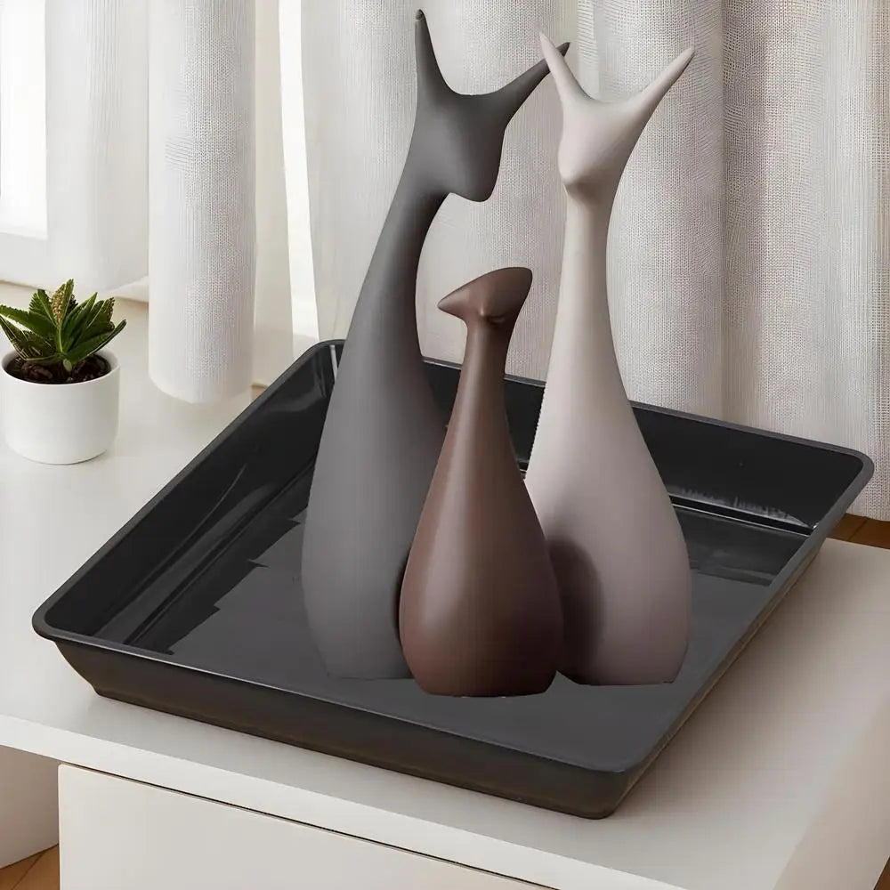 Plant Saucer Square Durable Flower Pot Indoor Outdoor Heavy Duty Tray Square Flowerpot Water Dish Home Decor for Gardening