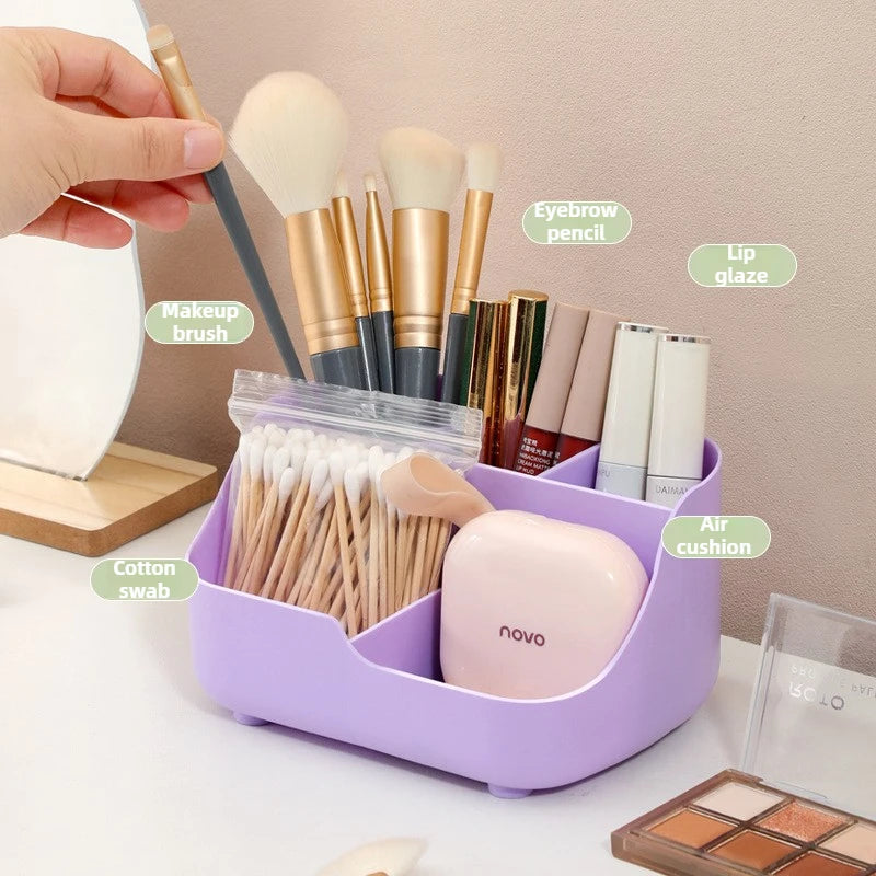 Multi-Compartment Storage Box - Large Capacity & Multi-Functional Desk Organizer for Office Supplies, Cosmetics Tidy Arrangement
