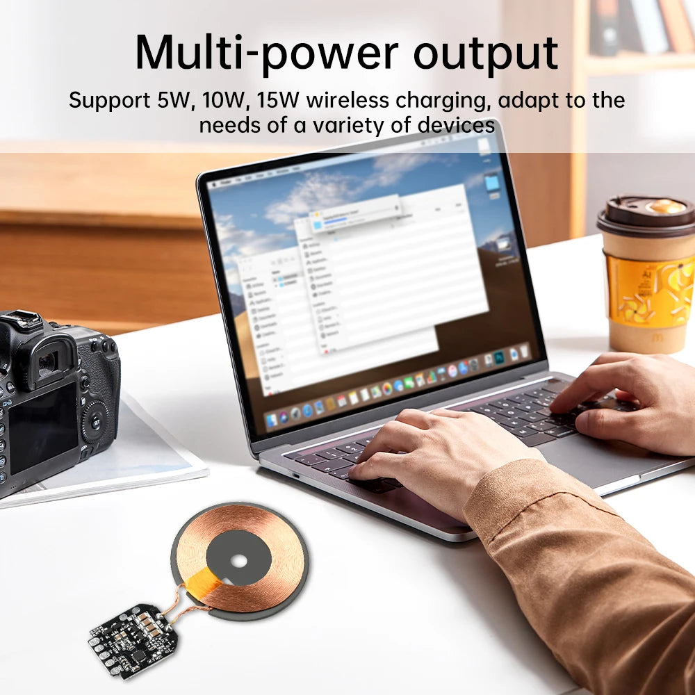 15W Wireless Charging Module Transmitter PCBA Wireless Charger Motherboard Magnetic Wireless Charging Motherboard with Coil