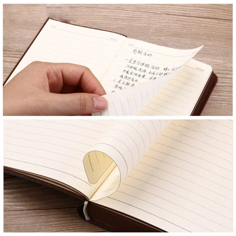 Portable Vintage Leather Notebook Diary Journal Stationery Gift