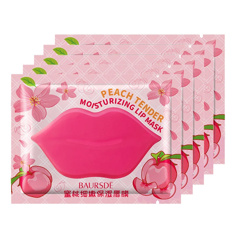 5/10pcs/lot Collagen Nourishing Lip Mask  Moisturizing Fruits Essence Firming Anti Wrinkle Lip Patch Skin Care