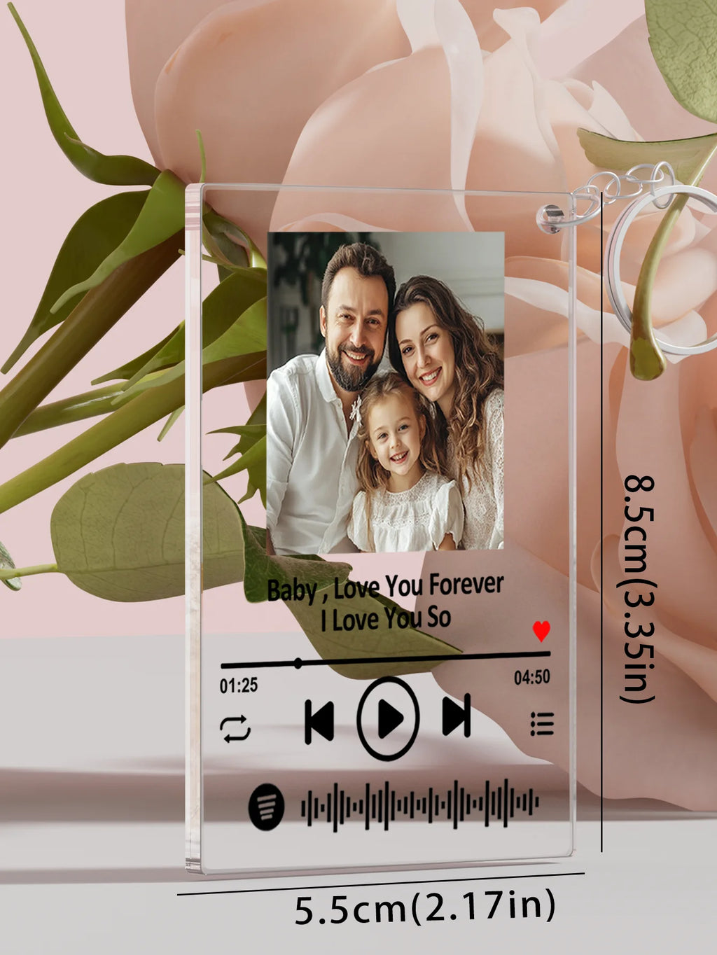 Custom acrylic photo keychains, custom engraved photo keychains, custom photo and text keychains, surprise gifts