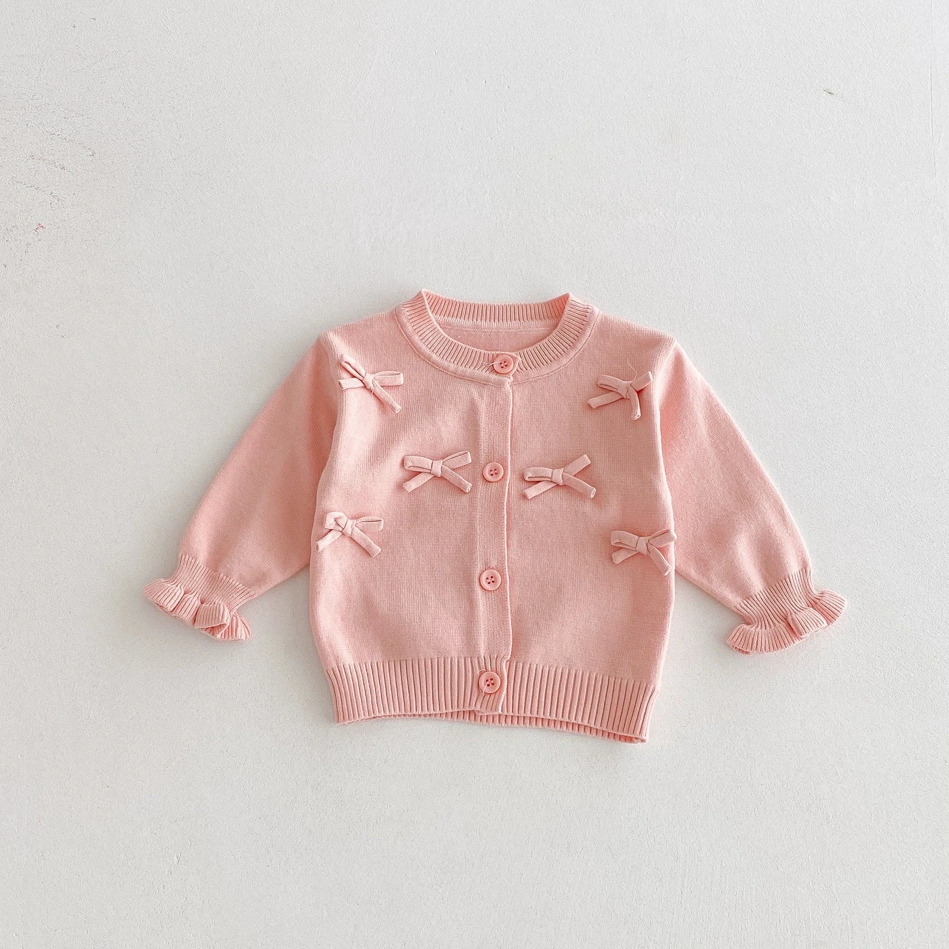 Autumn Baby Girls Hoodie Jacket Kids Sweater Long Sleeve Knitted Cardigan T-Shirt Children Tops Zipper Sweatshirt Child Coat