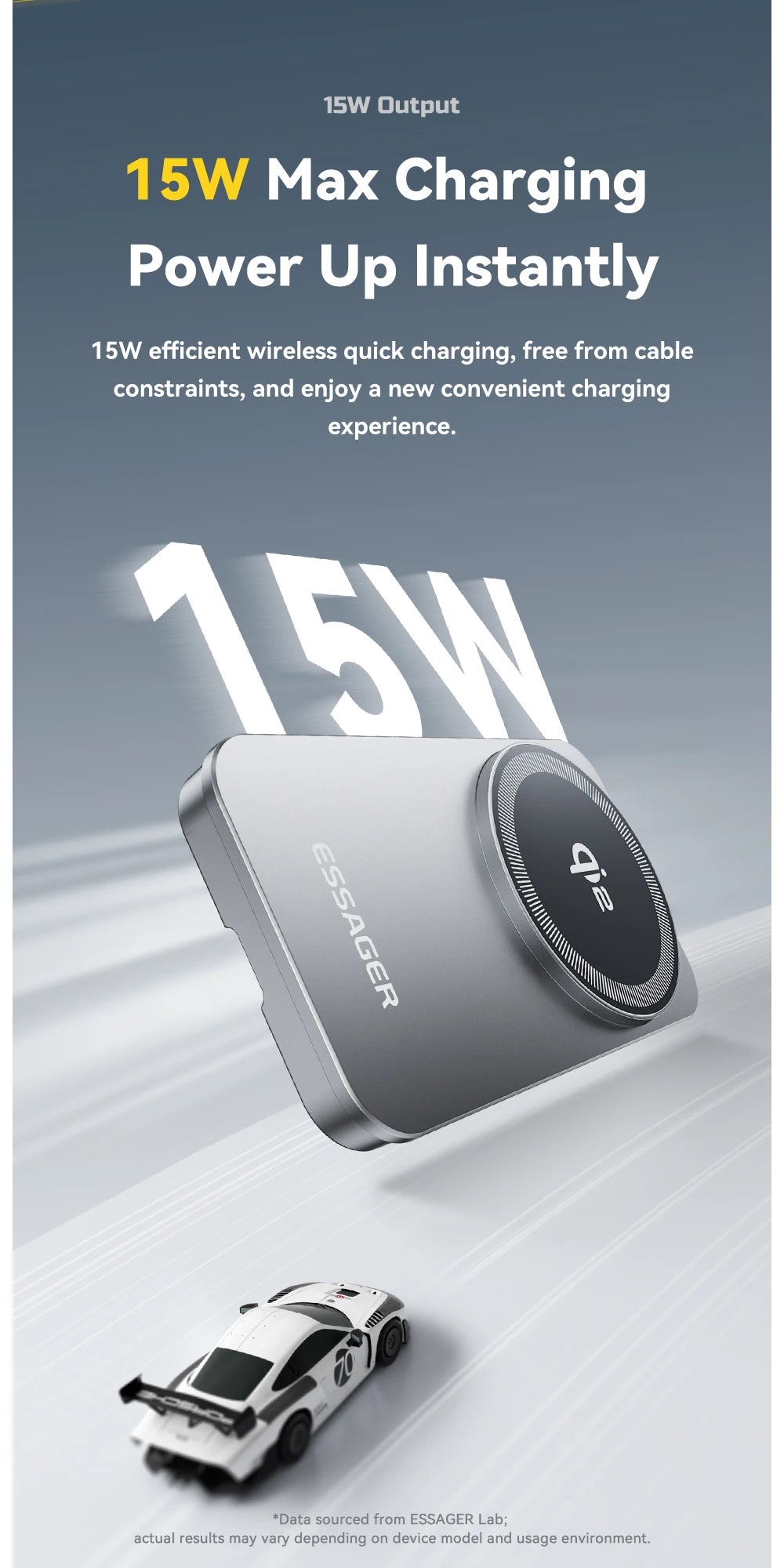 Essager Qi2 Magnetic Wireless Charger 15W 2 in 1 Foldable Fast Charging Station Holder for ihone 16 15 14 IWatch Ultra Airpods
