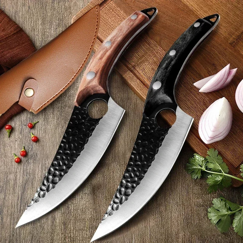 Kitchen Knife Handmade Forged Butcher Knife Boning Knives Meat Cleaver Vegetables Cutter Professional Household Chef Cook Knife