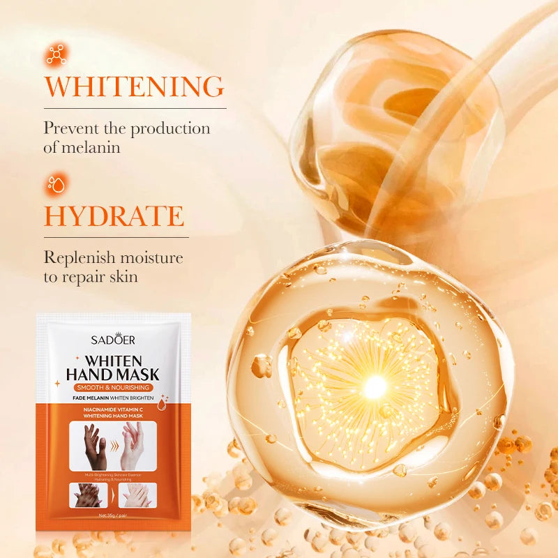 1/3/5 Pcs Niacinamide Hand Mask Hands peel barb Repair Moisturizing Nourishing Brightening Hand Gloves Hands Skin Care