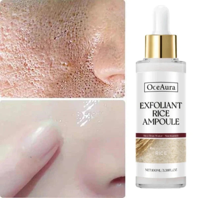 White Black Rice Exfoliating Serum Peel Shot Facial Moisturizing Soften Blackhead Removal Hydrating Shrink Pores Skin Care Korea