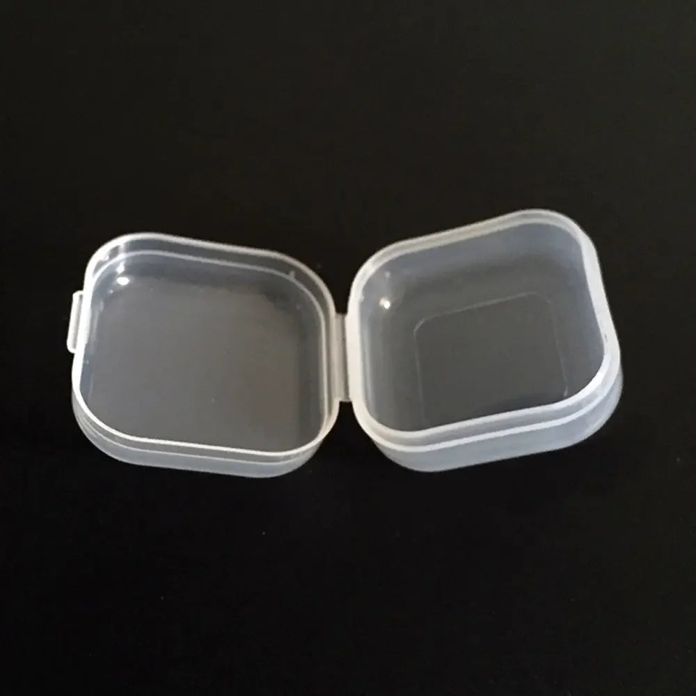1pc Small Plastic Home Items Sundries Organizer Case Transparent Storage Box Jewelry Beads Container Fishing Tools Storage Box