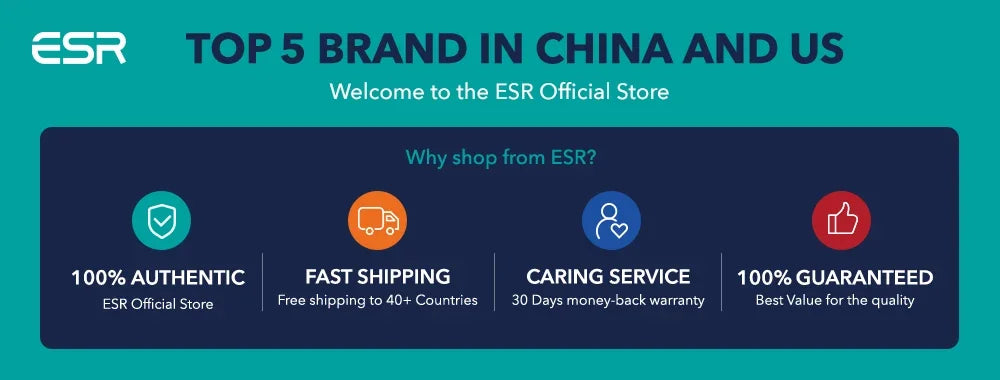ESR for MagSafe Ring Magnet (HaloLock) Universal Magnetic Wireless Charger Kit for iPhone 17/16/15/14/13/12&Galaxy S26/25/24/23
