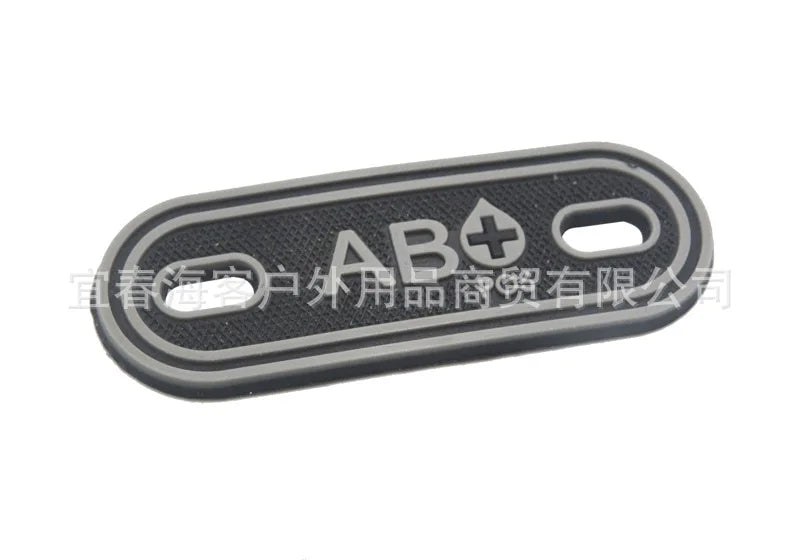 2PCS Shoelace Blood Buckle Charm PVC Tactical Bag Clothing Zipper Blood Tag Charm Military Patches Tactical Patch